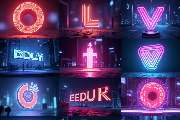 Still frames from various motion graphics projects including logo animations and explainer videos