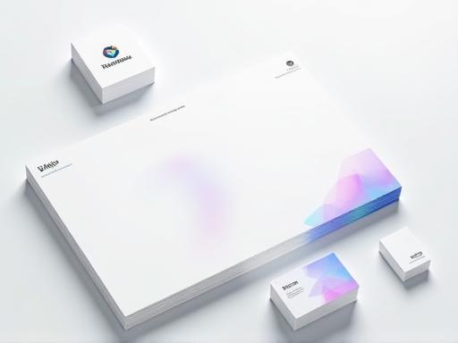 InnovateX new brand identity showcase, featuring logo and stationery